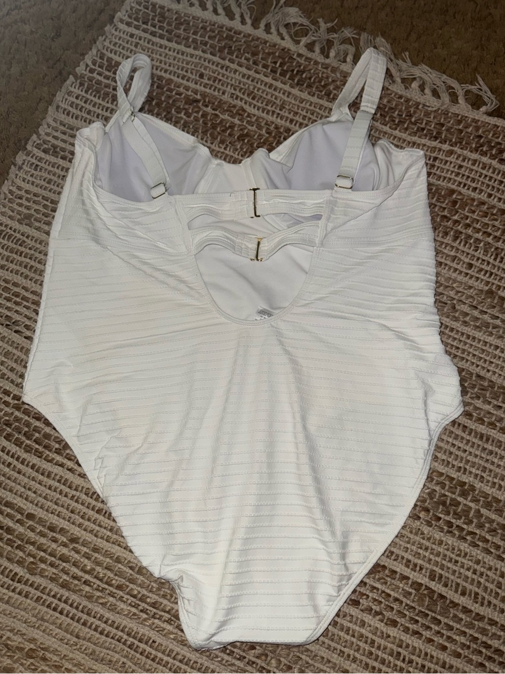 White One-Piece Swimsuit - Picture 2 of 4